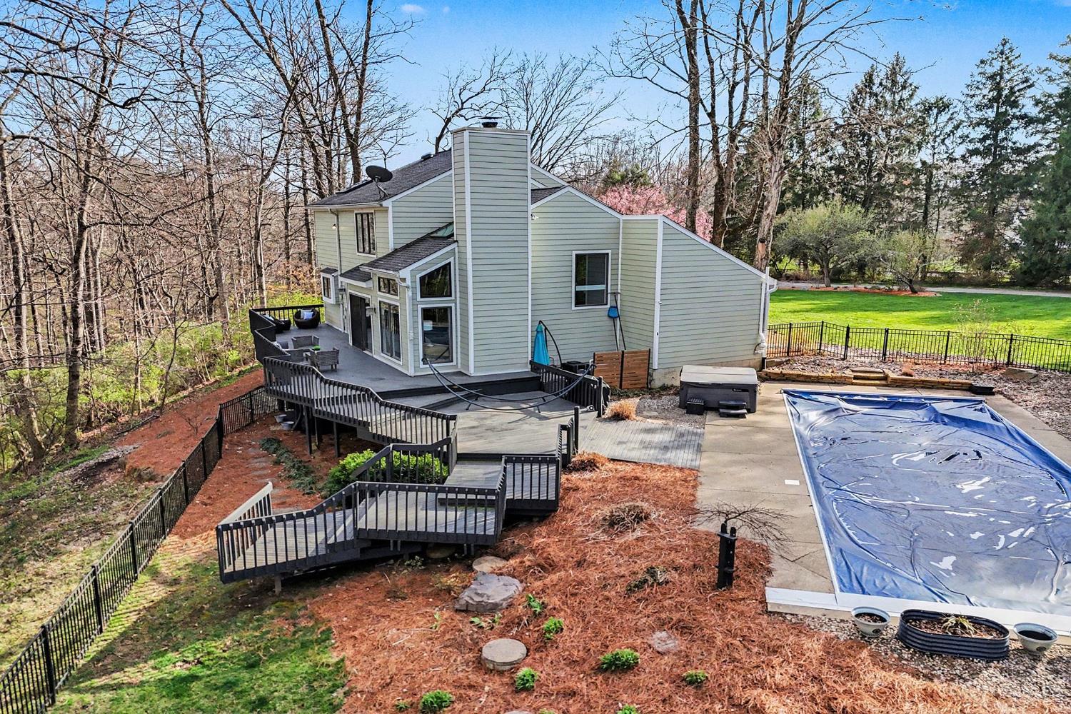 1432 Apple Hill Road Cincinnati, OH 45230 - Photo 35 of 39 Beautiful Grounds and Tiered Deck.