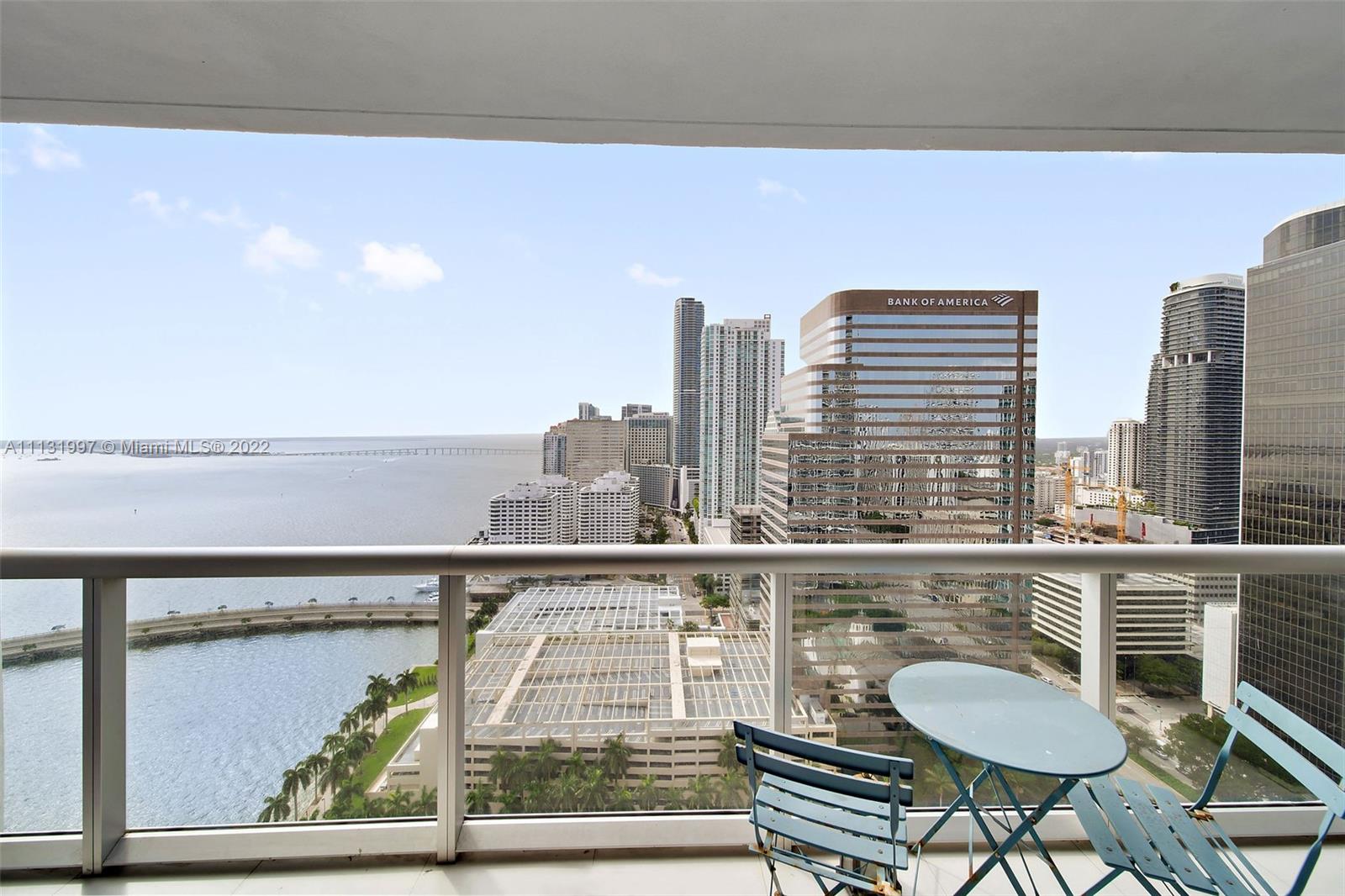 495 Brickell Avenue, Unit 3107 Miami, FL 33131 - Photo 14 of 41 a view of a city from a balcony