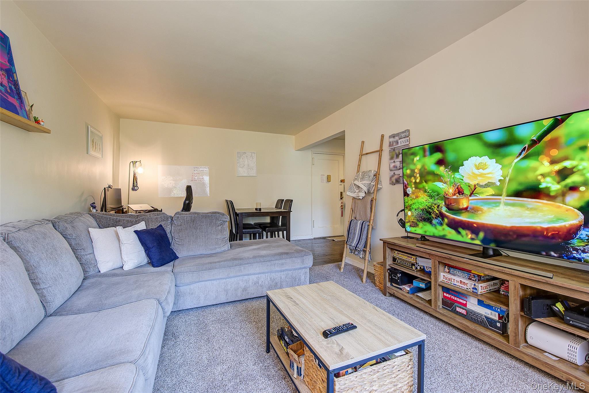 144-60 Gravett Road, Unit 4J Queens, NY 11367 - Photo 15 of 38 a living room with furniture and a flat screen tv