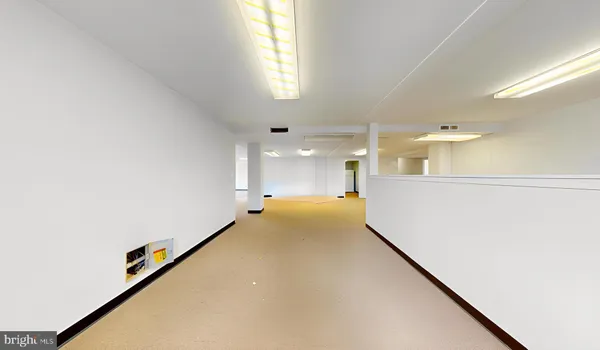 a view of a hallway with a hallway