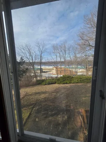 a view of a yard in front of a building