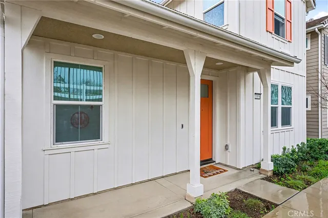 a view of front door of house