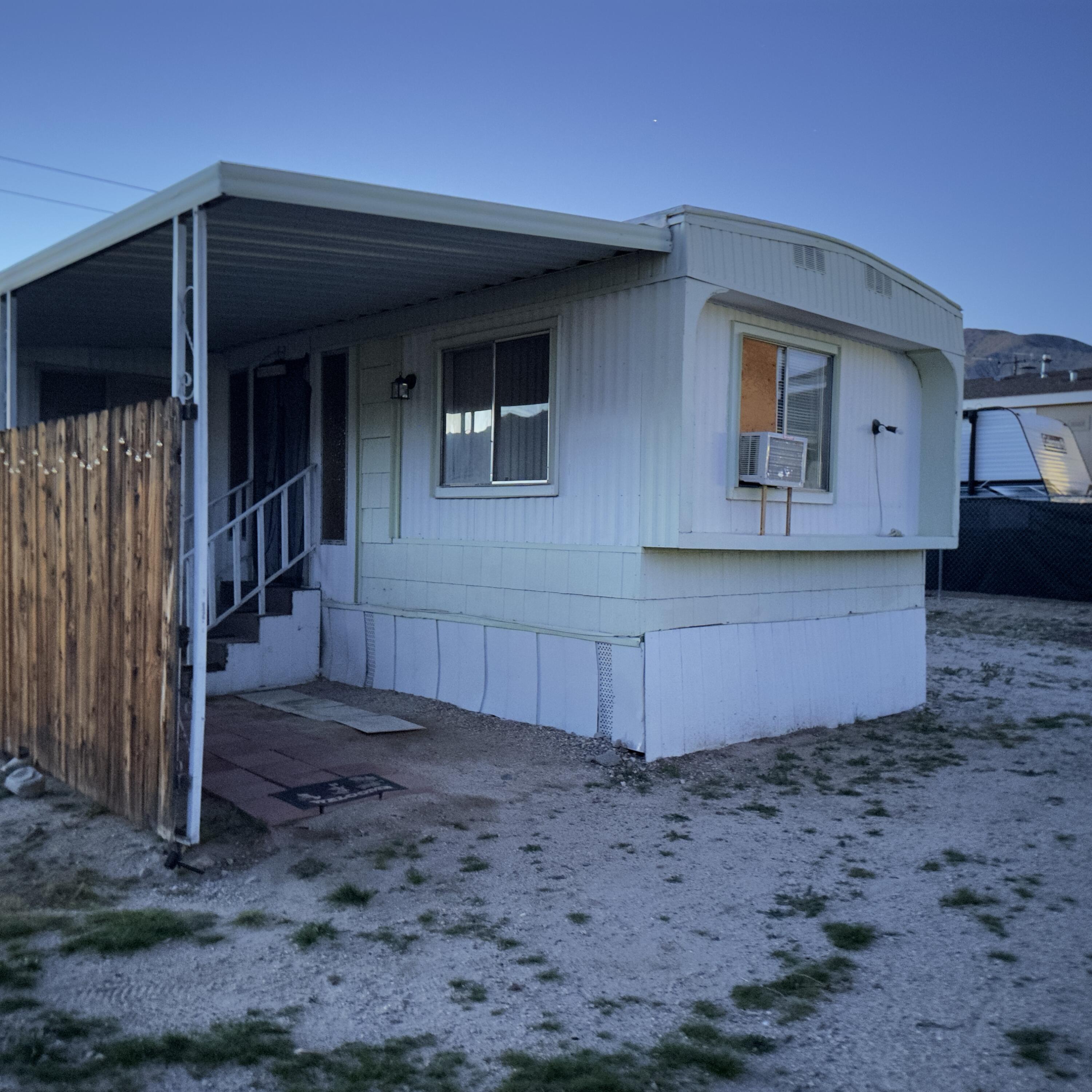 a backyard of a house