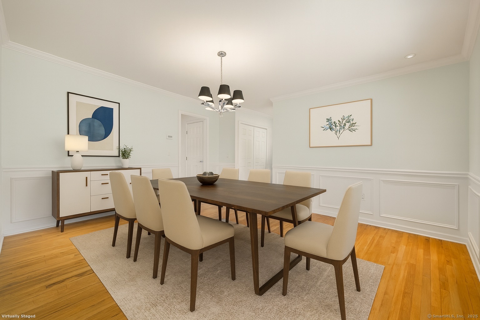 181 Old Boston Road Wilton, CT 06897 - Photo 7 of 30 a view of a dining room with furniture and wooden floor