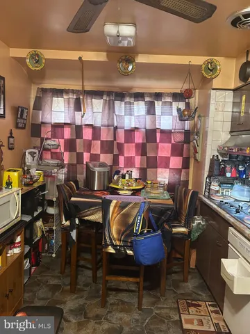 a view of a chairs in a patio