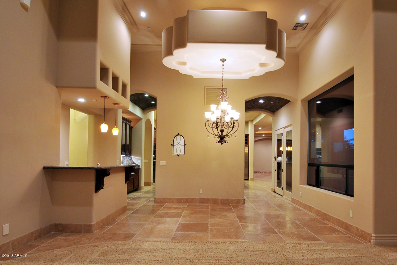 12827 East Cibola Road Scottsdale, AZ 85259 - Photo 11 of 64 a view of a lobby with a chandelier
