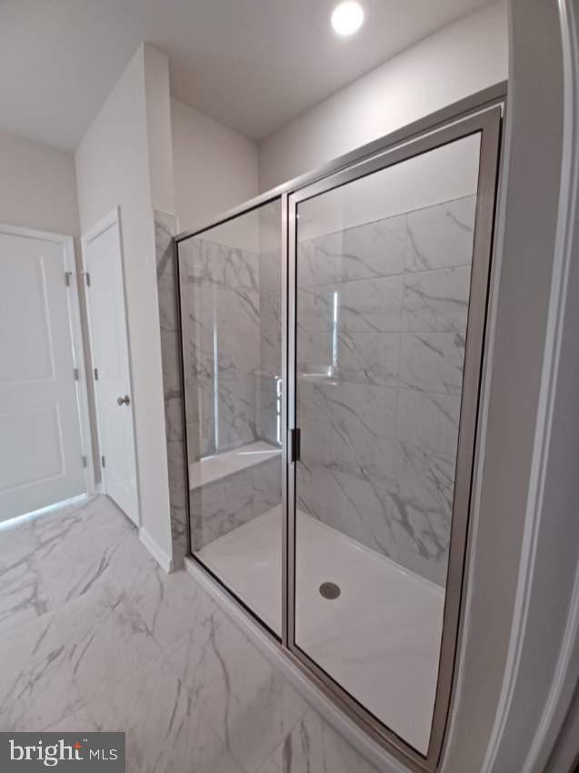 114 Winding Road Easton, PA 18040 - Photo 28 of 33 a bathroom with a glass shower door