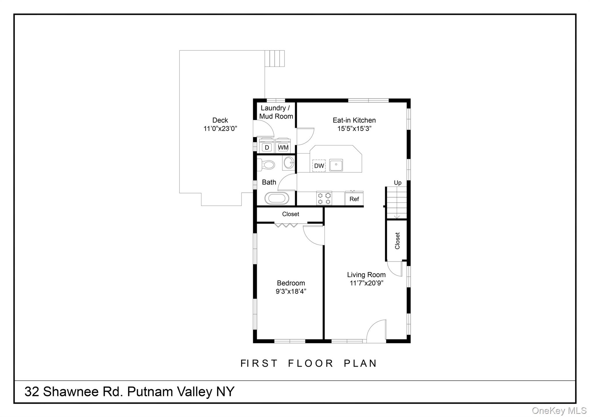 32 Shawnee Road Putnam Valley, NY 10579 - Photo 22 of 24 Floor Plan - First Floor