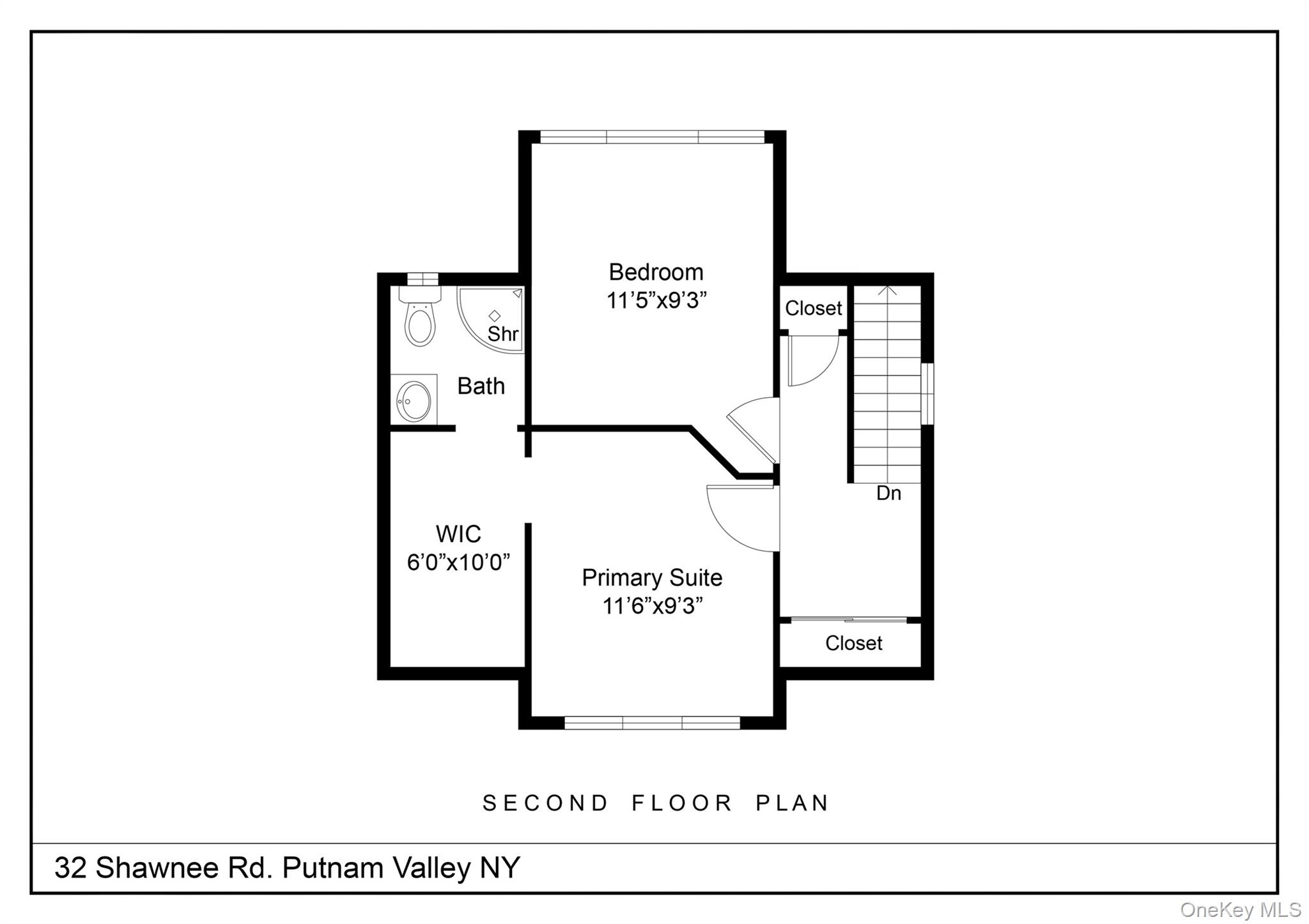 32 Shawnee Road Putnam Valley, NY 10579 - Photo 23 of 24 Floor Plan - Second Floor
