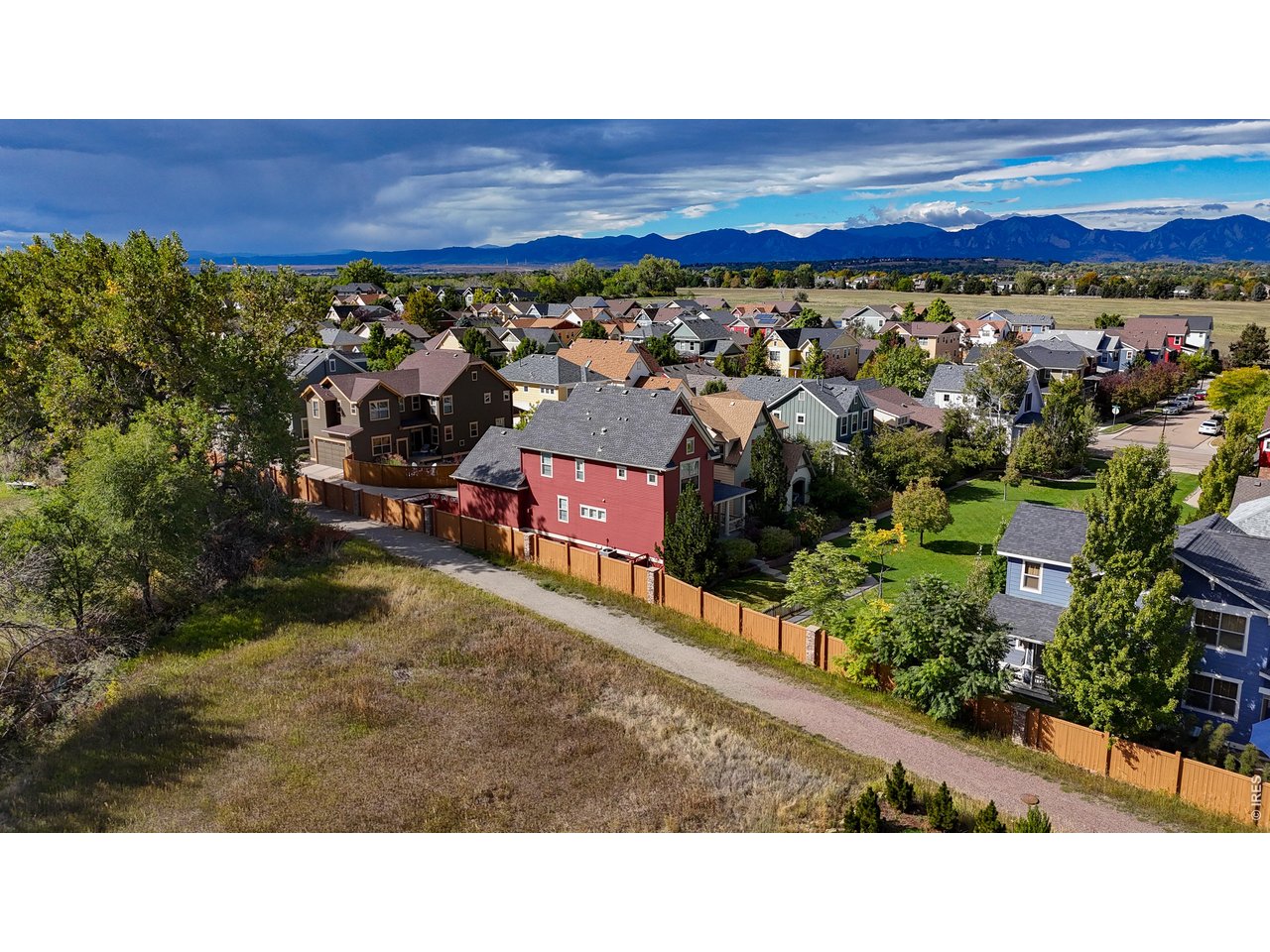 696 Homestead Street Lafayette, CO 80026 - Photo 4 of 49 a view of aerial view of a house with a garden