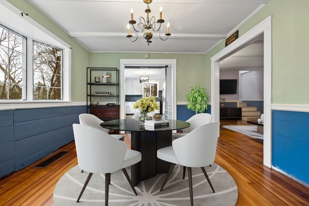 110 Killam Hill Road Boxford, MA 01921 - Photo 3 of 40 a view of a dining room with furniture window and wooden floor
