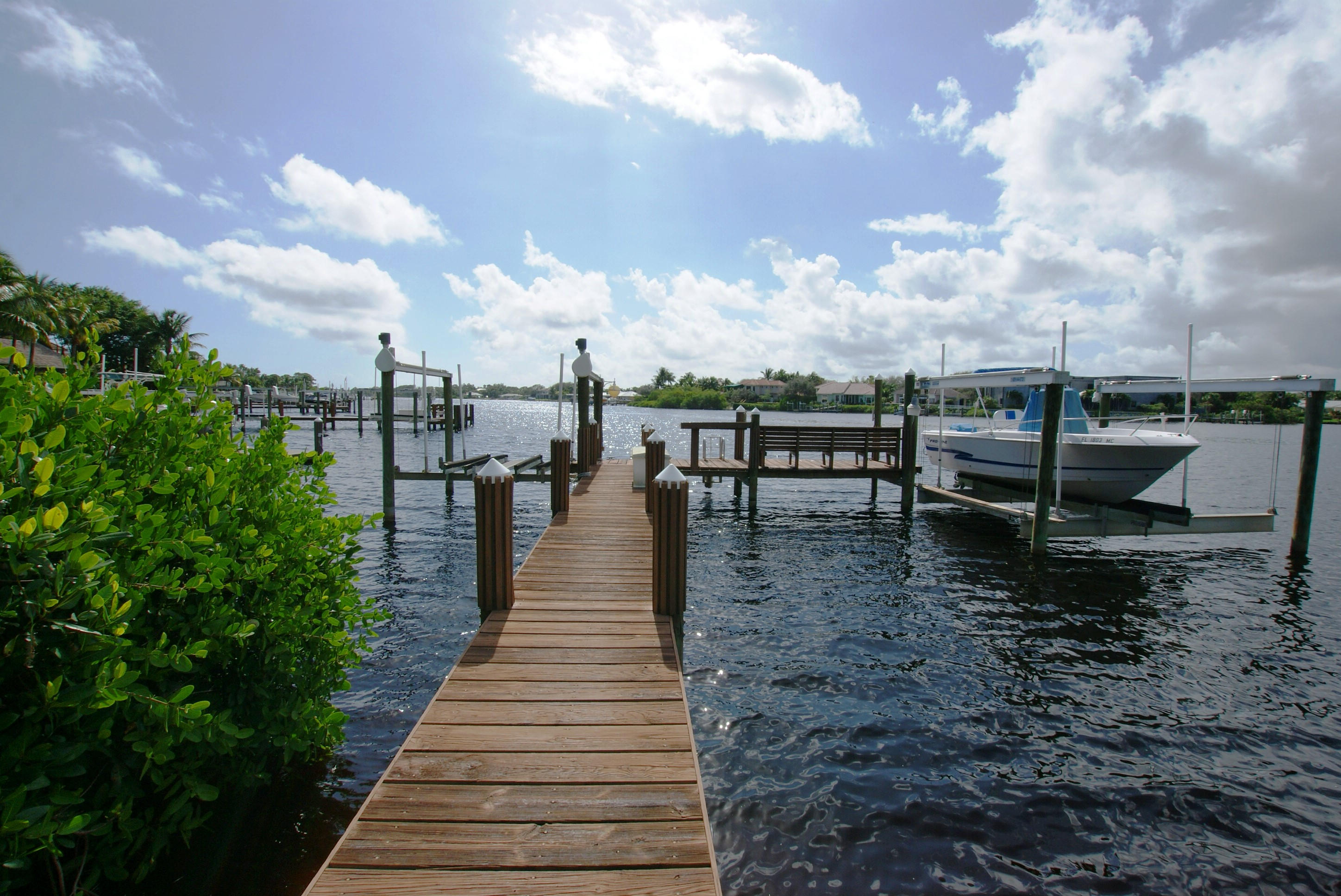 4914 County Line Road Tequesta, FL 33469 - Photo 3 of 24 Private dock with 2 lifts