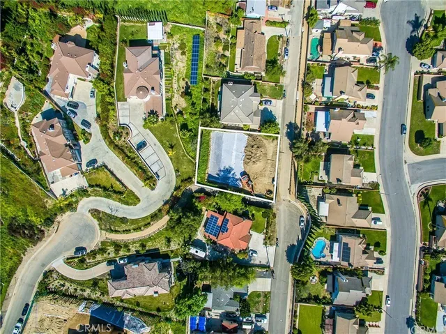 an aerial view of a city