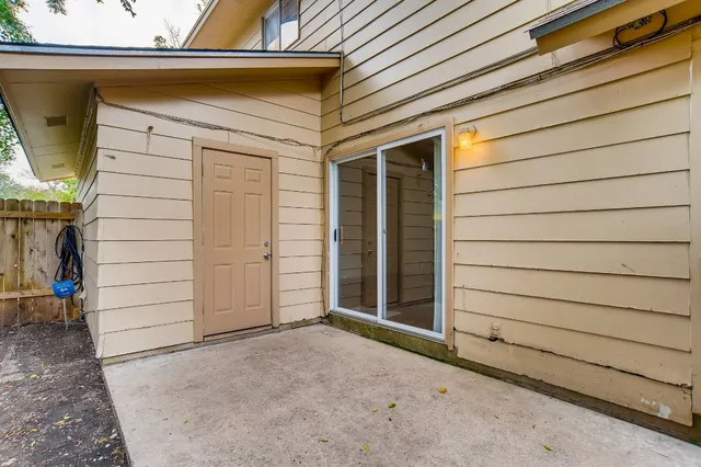 a view of front door