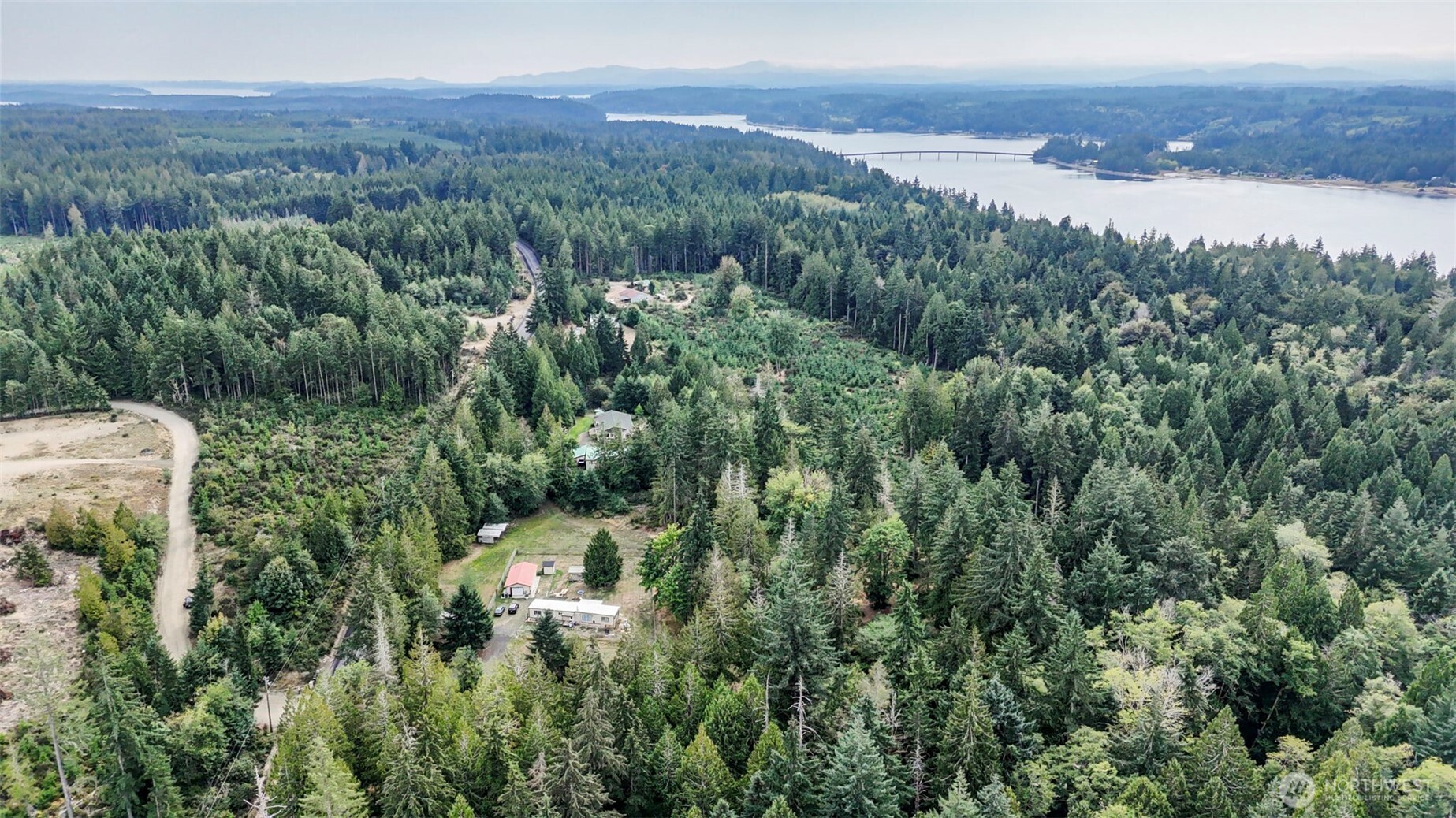 0 East Thornton Road Shelton, WA 98584 - Photo 2 of 8 a view of a city and a mountain