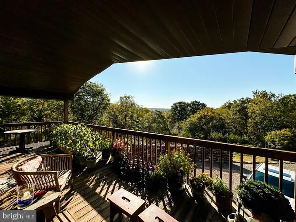 a view of lake from a yard