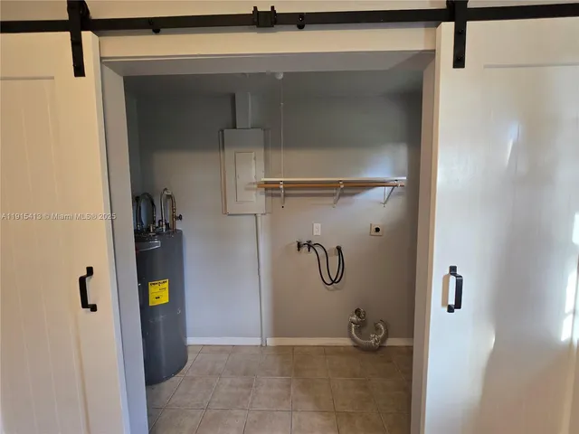 a view of water heater room