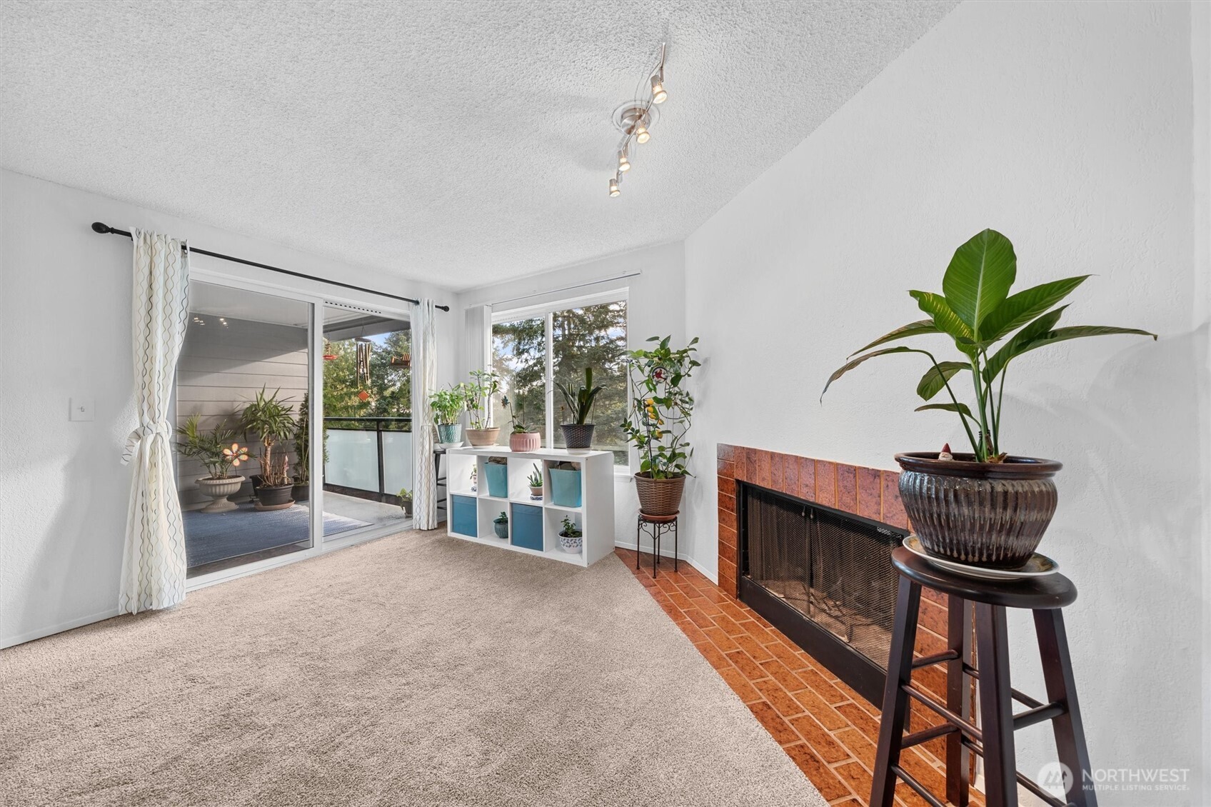 2515 Northeast 4th Street, Unit 522 Renton, WA 98056 - Photo 4 of 33 a living room with furniture a chandelier and a potted plant