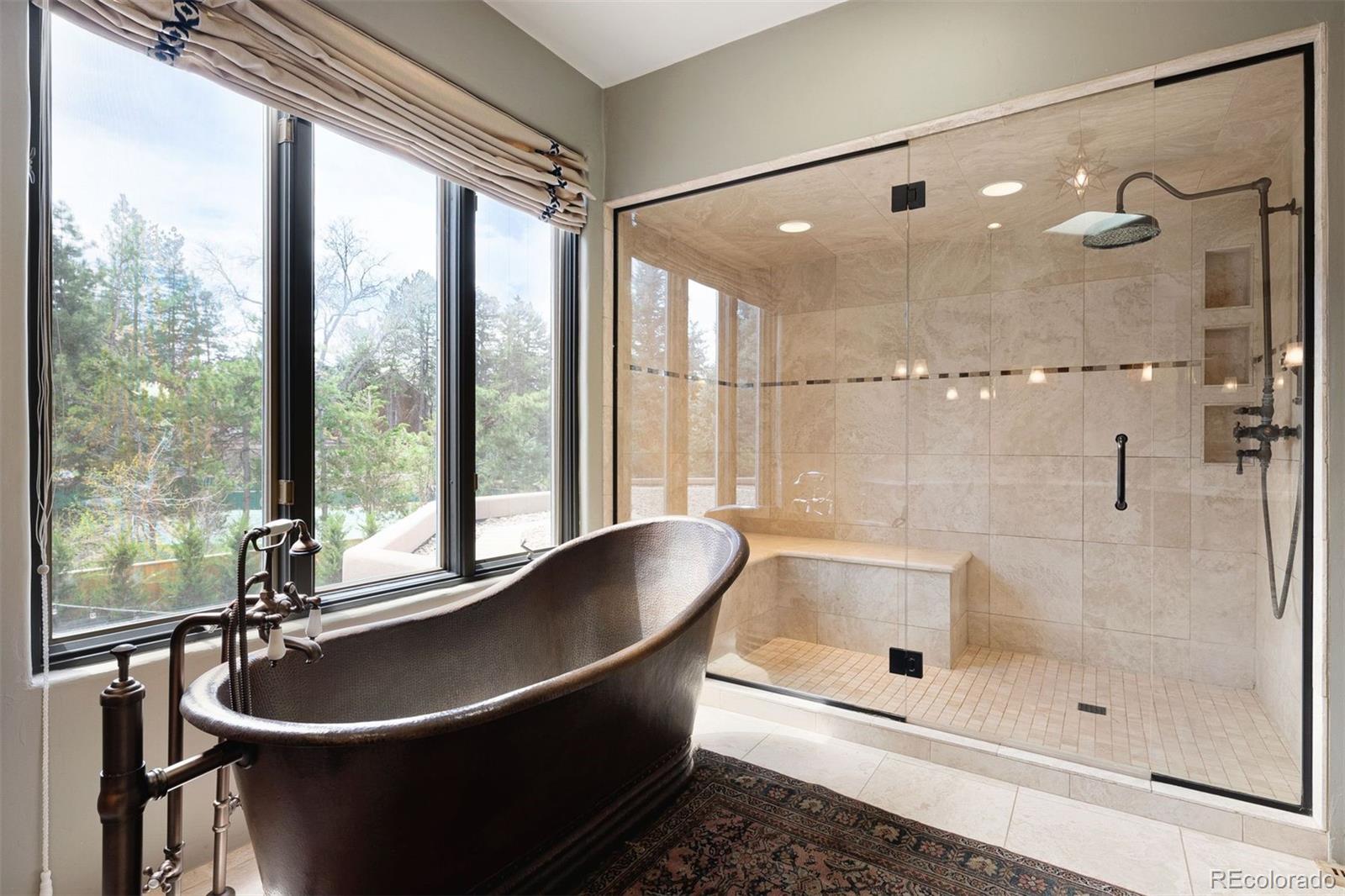 9 Polo Field Lane Denver, CO 80209 - Photo 23 of 36 a bathroom with a bathtub and a shower