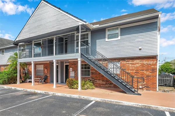 a view of a house with a large windows