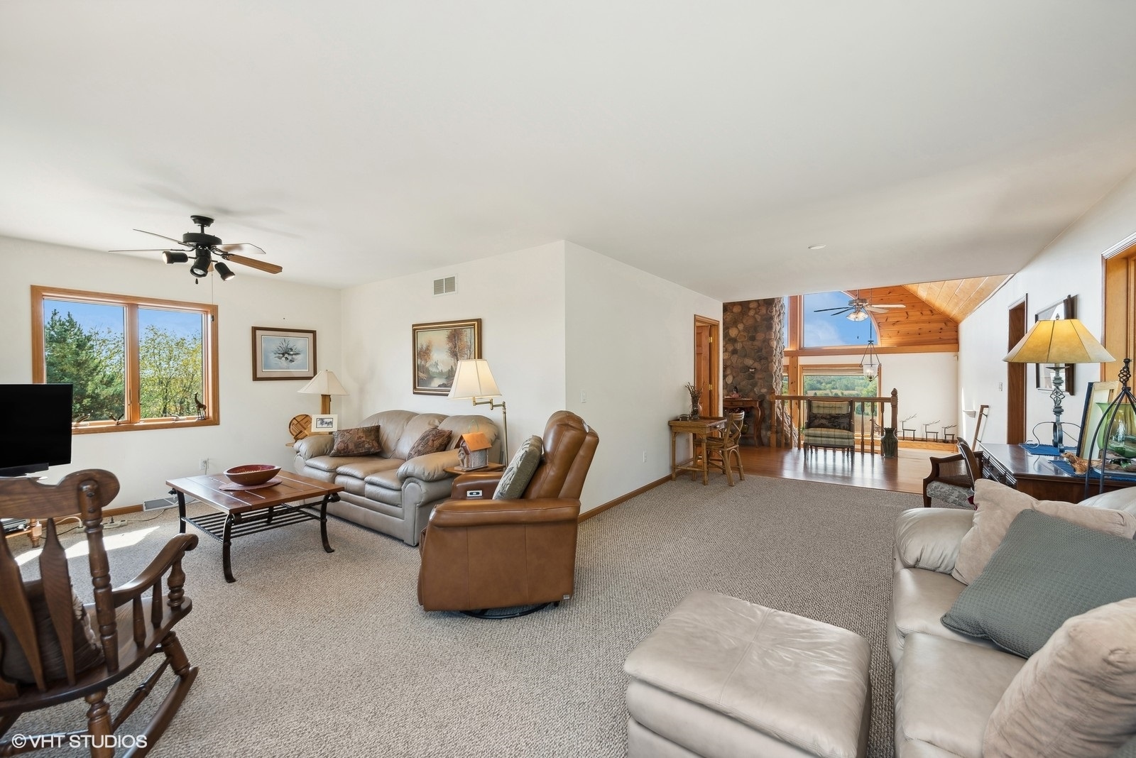 N3317 Schmidt Road Jefferson, WI 53549 - Photo 23 of 51 a living room with furniture and a large window