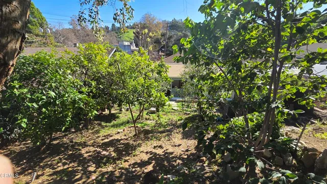 a backyard of a house