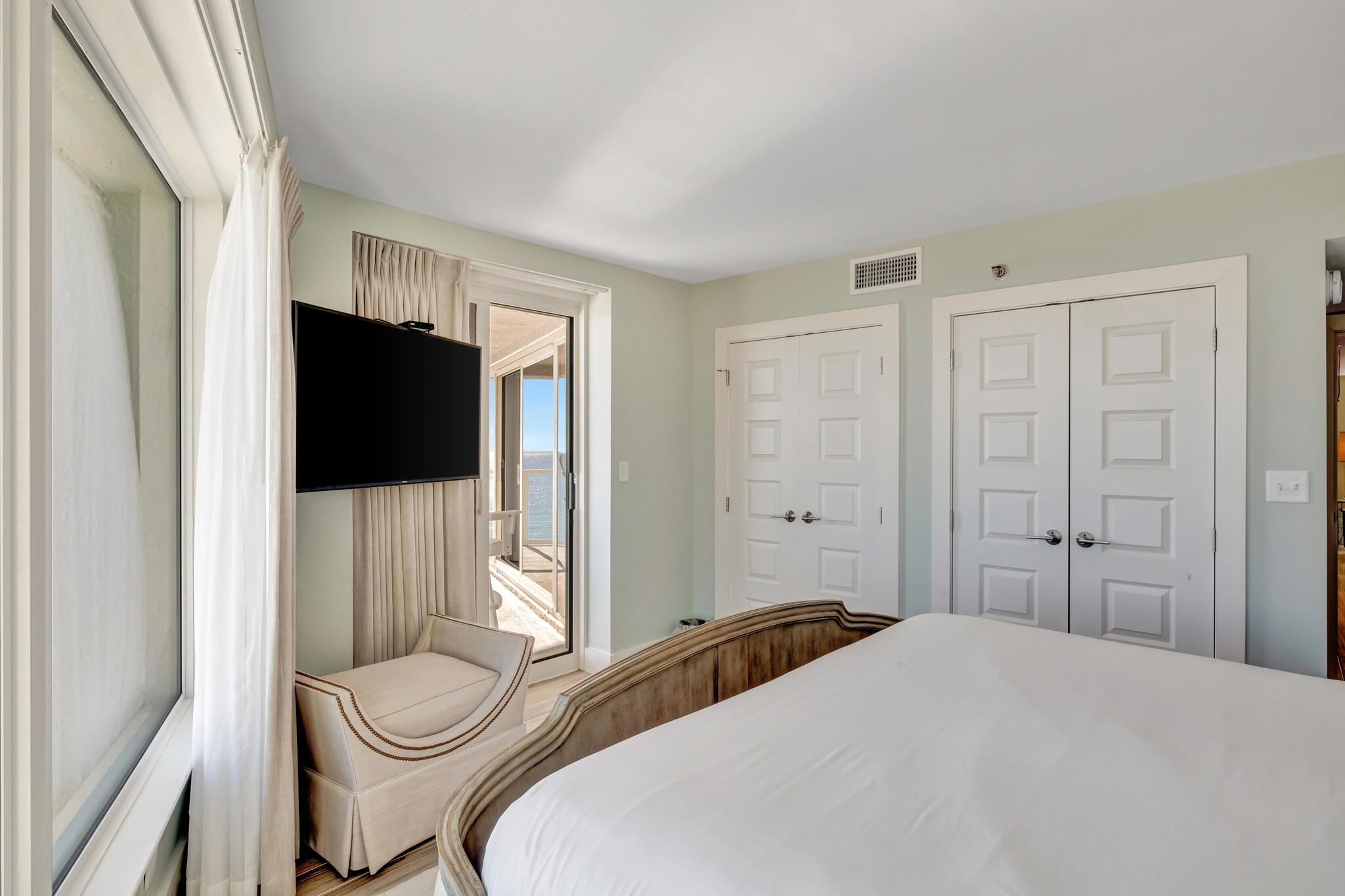 4323 Beachside 2, Unit 323 Miramar Beach, FL 32550 - Photo 19 of 41 a bedroom with a bed and a television