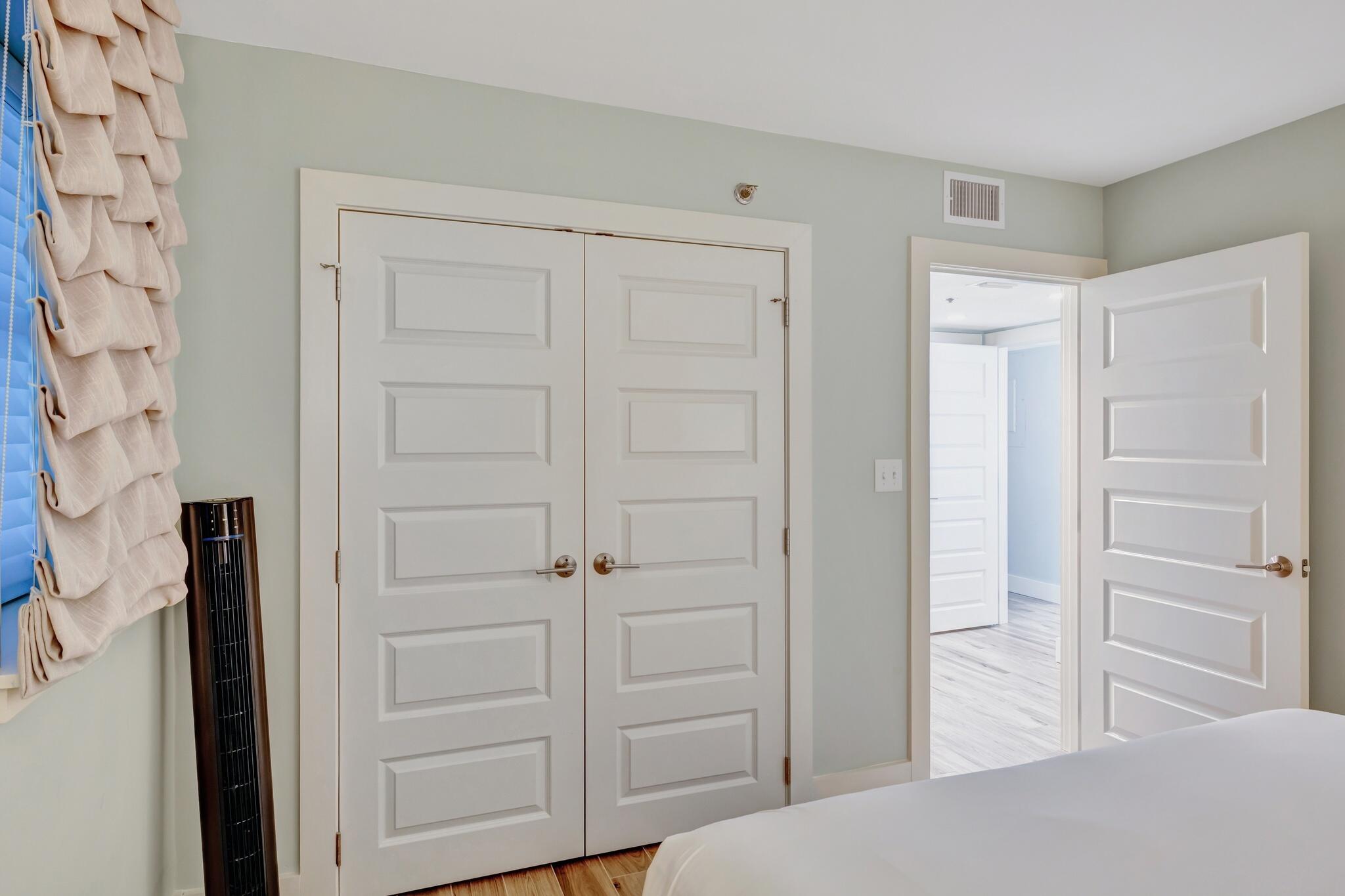 4323 Beachside 2, Unit 323 Miramar Beach, FL 32550 - Photo 24 of 41 a bedroom with a hardwood floor and closet