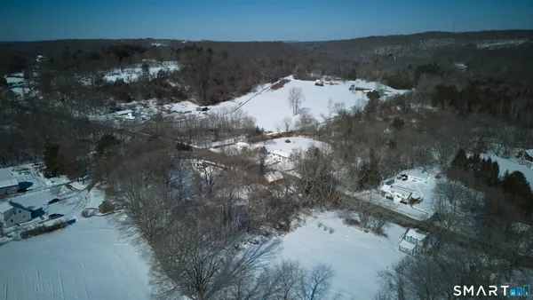a view of a yard of a house