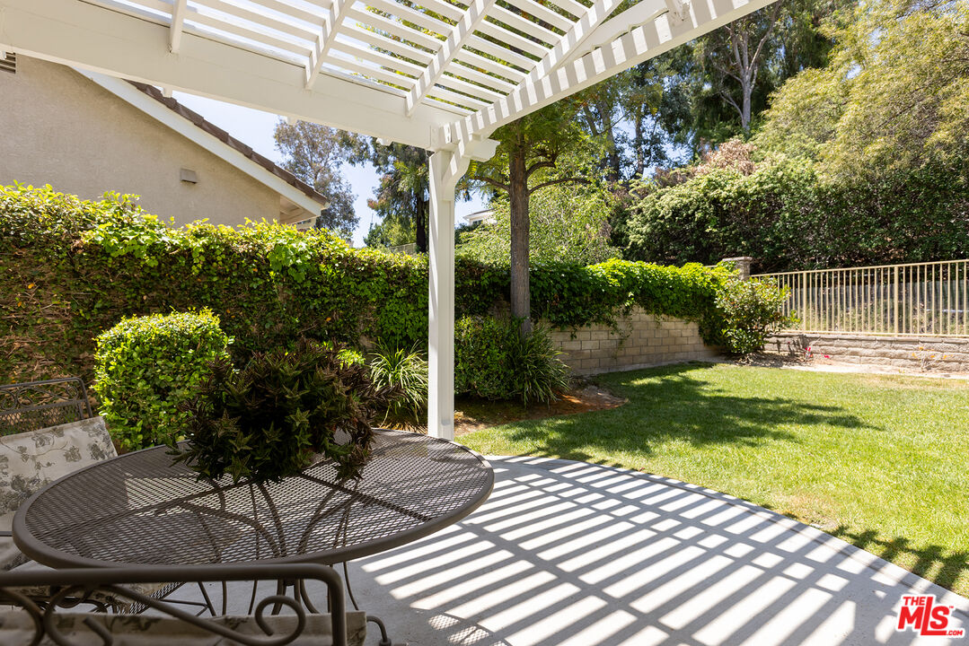 27050 Riversbridge Way Valencia, CA 91354 - Photo 22 of 37 a garden view with a seating space