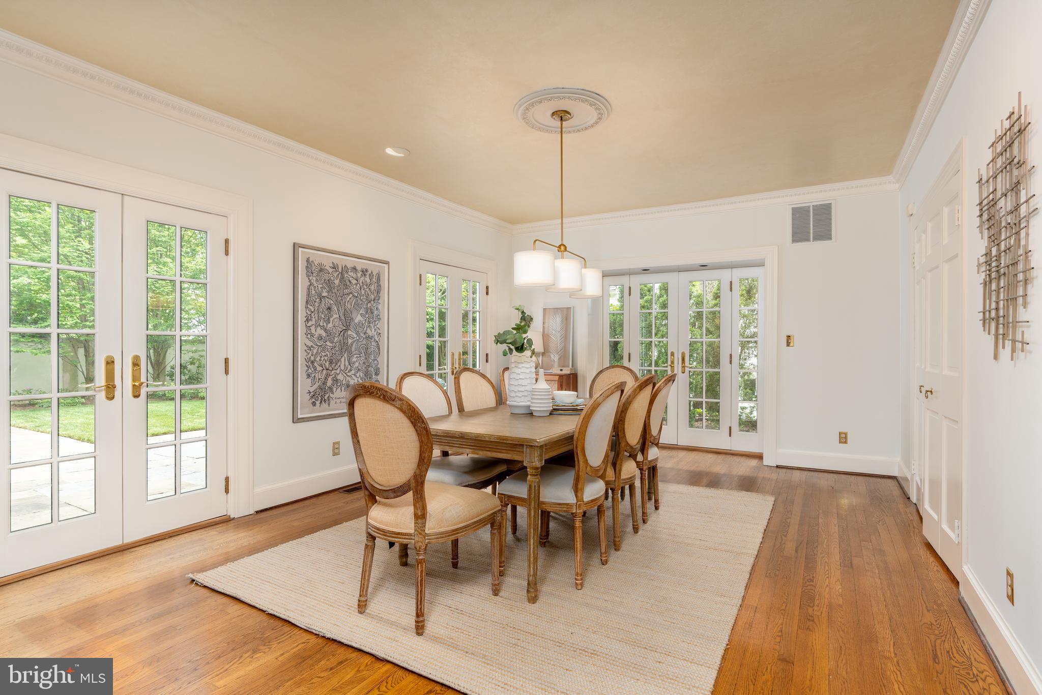 2911 45th Street Northwest Washington, DC 20016 - Photo 17 of 49 a view of a dining room with furniture window and wooden floor
