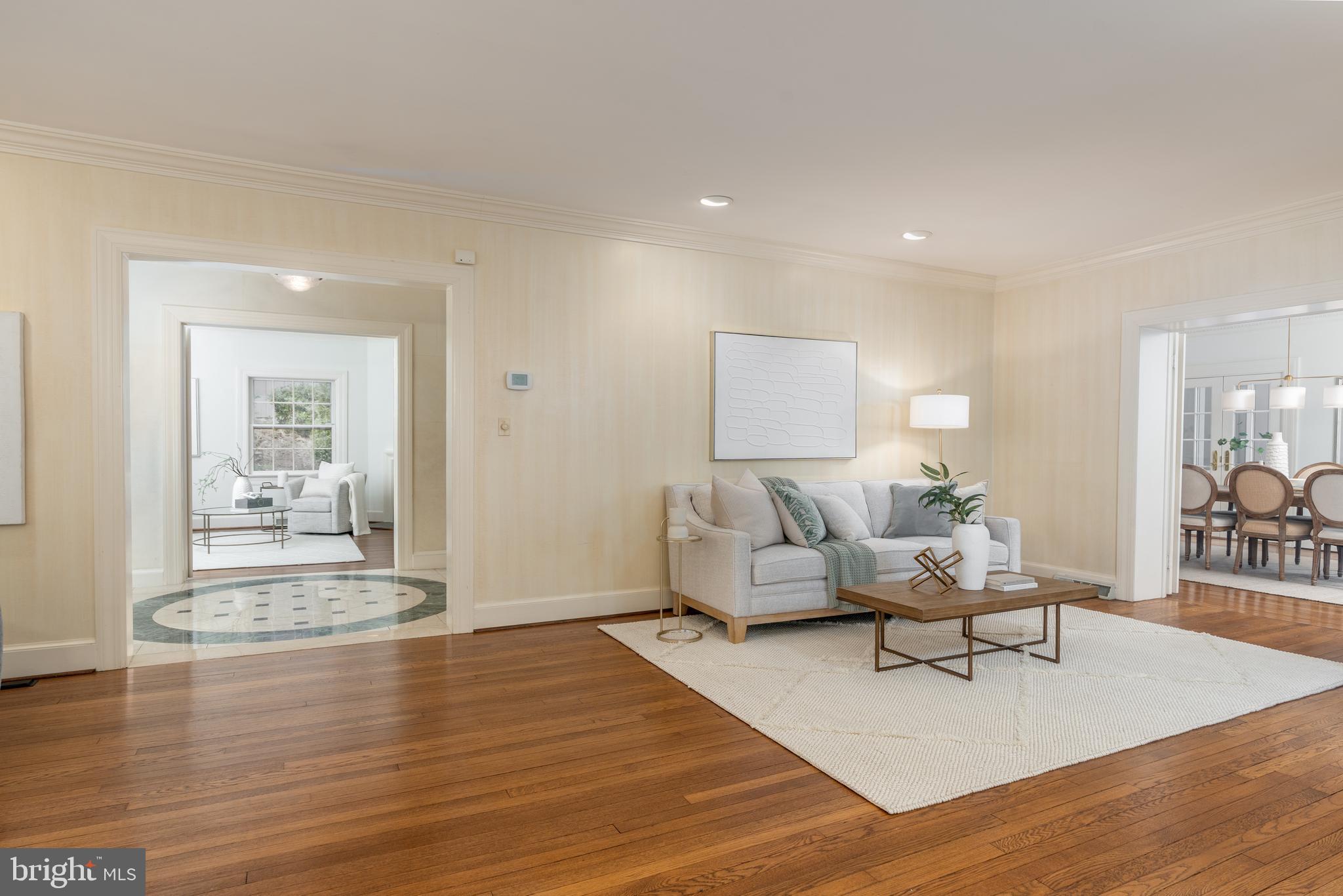 2911 45th Street Northwest Washington, DC 20016 - Photo 23 of 49 a living room with furniture and wooden floor