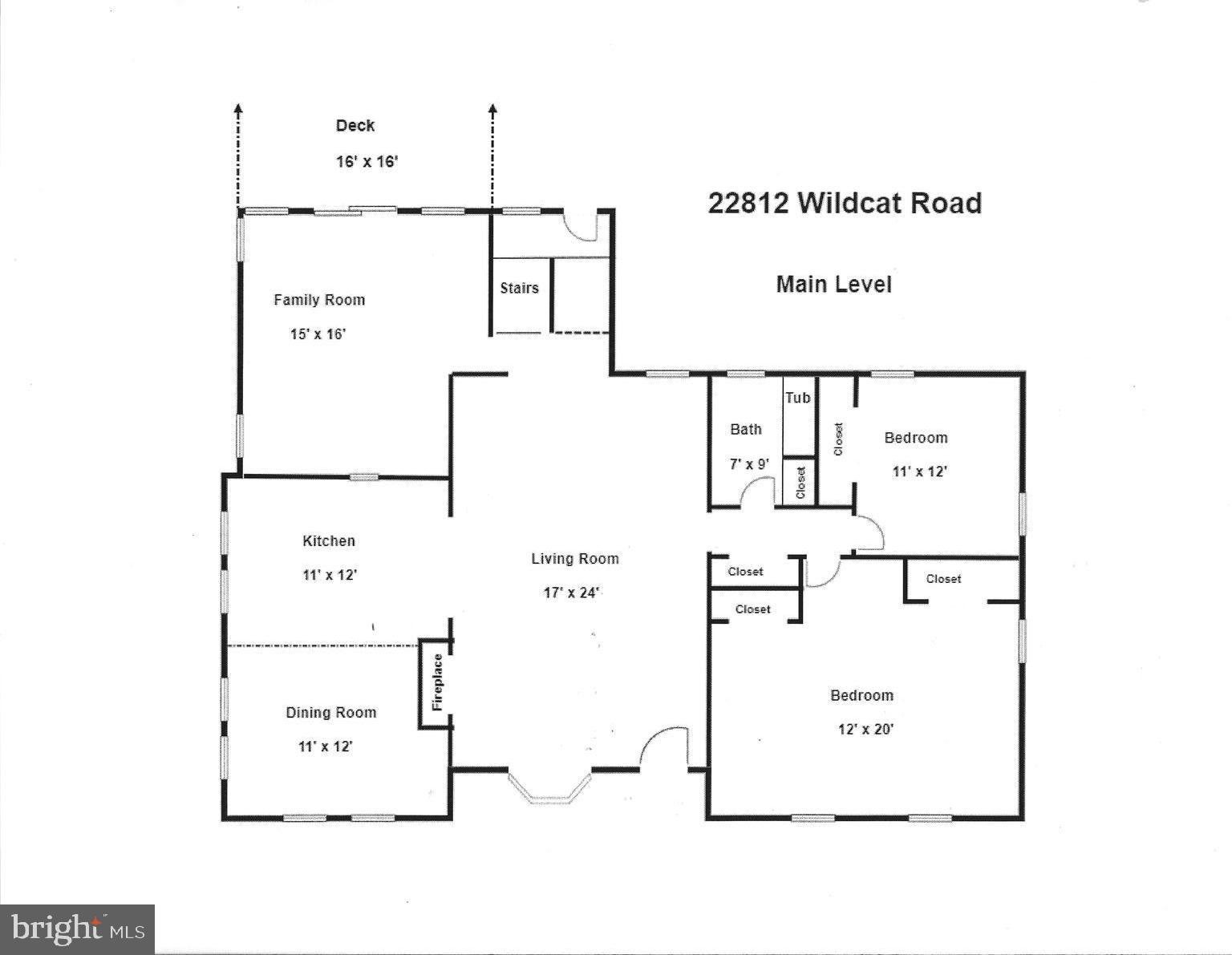 22812 Wildcat Road Gaithersburg, MD 20882 - Photo 39 of 40 Main Level Floor Plan