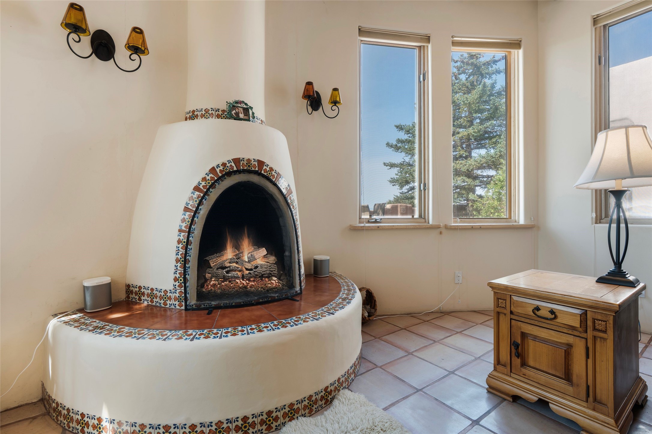 88 Monte Alto Road Santa Fe, NM 87508 - Photo 6 of 43 Kiva Fireplace (Living Room)