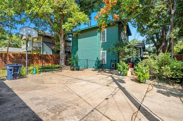 a view of a park with a bench