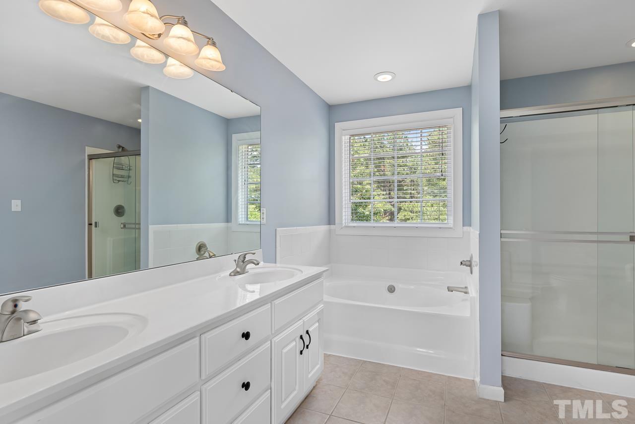 65 Bess Lane Angier, NC 27501 - Photo 26 of 38 a bathroom with a tub a sink and a mirror