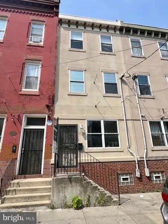 front view of a house with a door