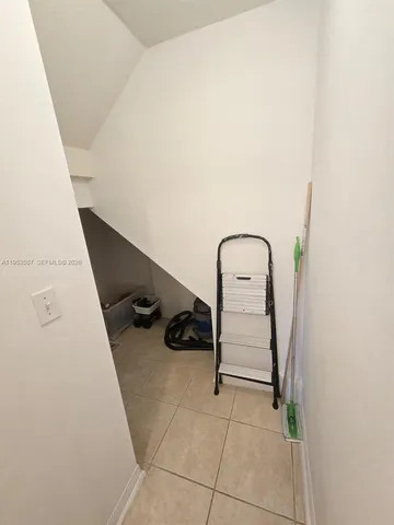 a room with a washer and dryer