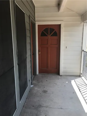 a view of front door