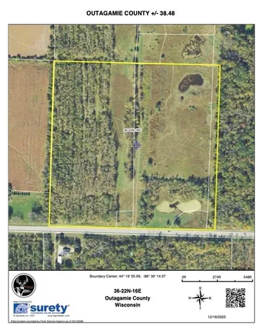 $625,000 | Tbd County Rd JJ, Appleton, WI 54913