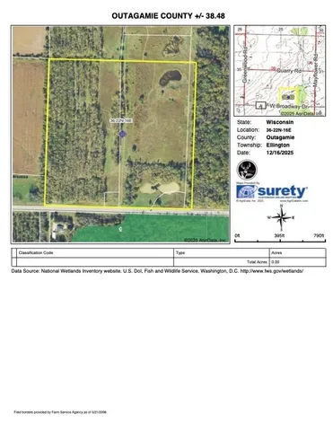 $625,000 | Tbd County Rd JJ, Appleton, WI 54913