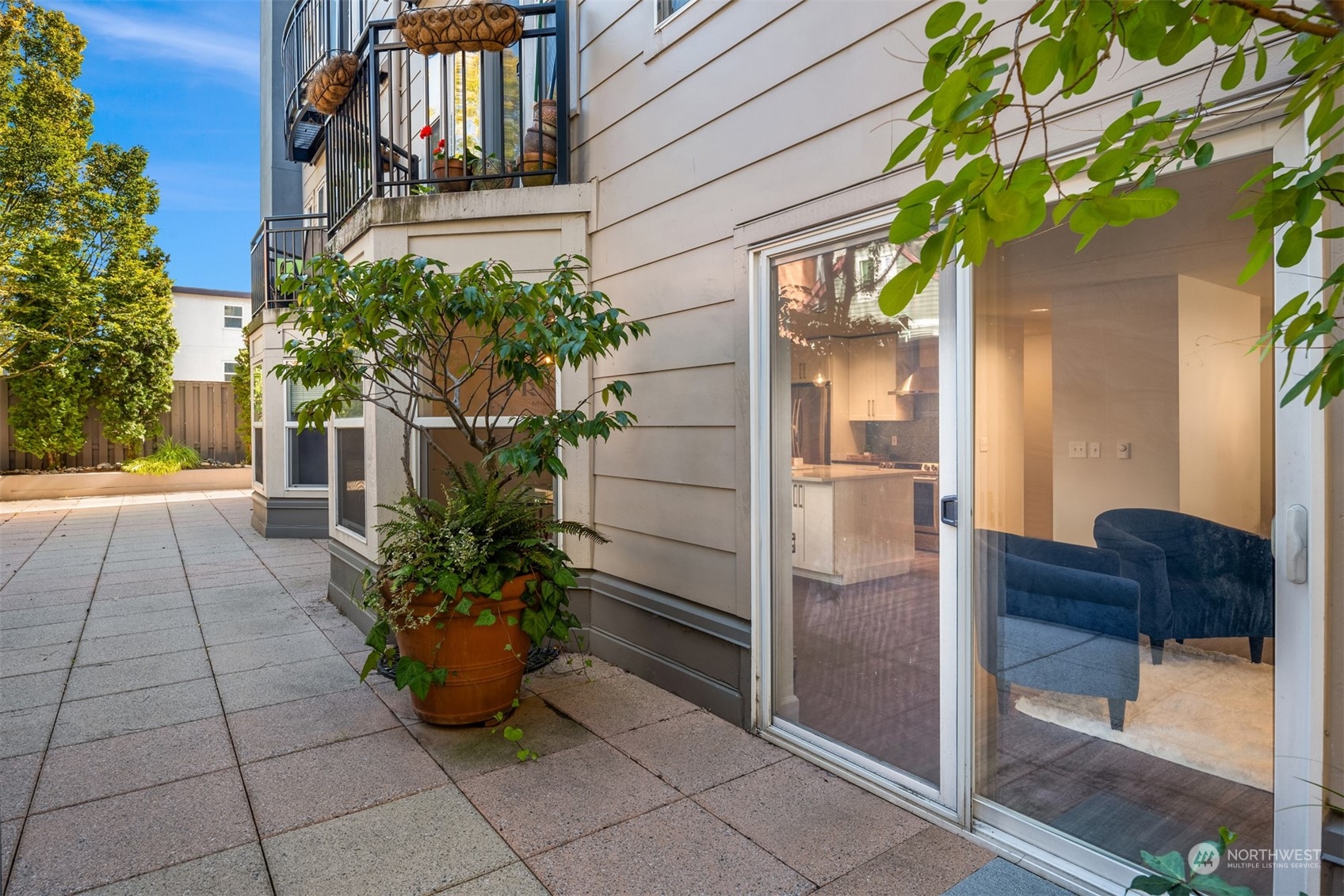 500 Aloha Street, Unit E111 Seattle, WA 98109 - Photo 20 of 25 a potted plant sitting in front of a building