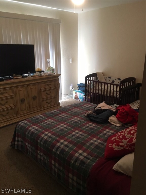941 Homestead Road South, Unit 941/943 Lehigh Acres, FL 33974 - Photo 15 of 19 a bedroom with a bed and flat screen tv