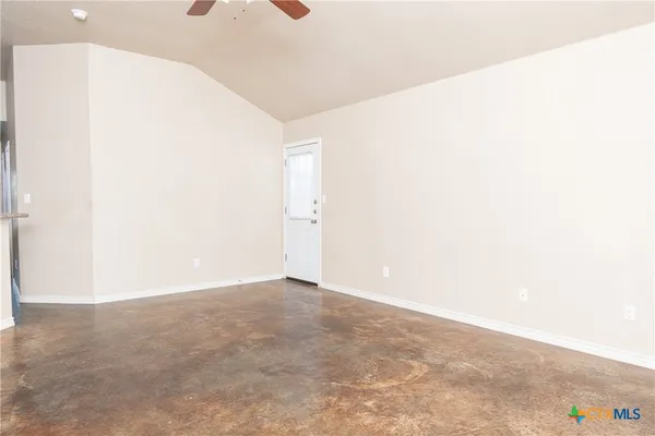 a view of an empty room