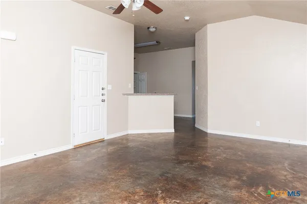 a view of an empty room