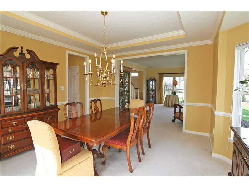 313 Buffalo Ridge Road Canonsburg, PA 15317 - Photo 5 of 25 Dining Room. Imagine dinner parties and special occasion celebrations! Notice the special details: tray ceiling, crown molding, chair rails, bump-out bay window area...