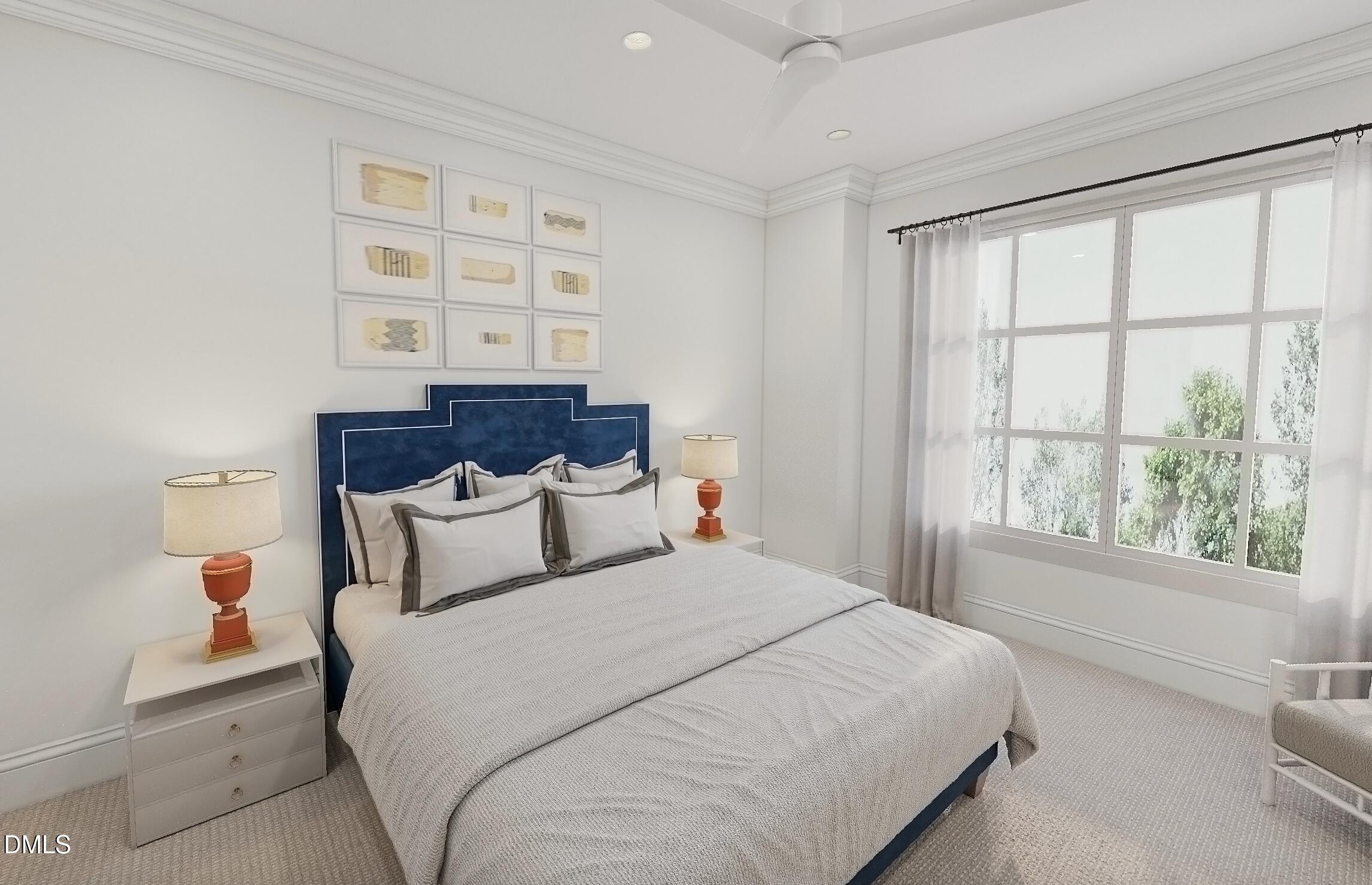 2315 Pettiford Road Raleigh, NC 27608 - Photo 10 of 14 azalea-bedroom-orange-lamps