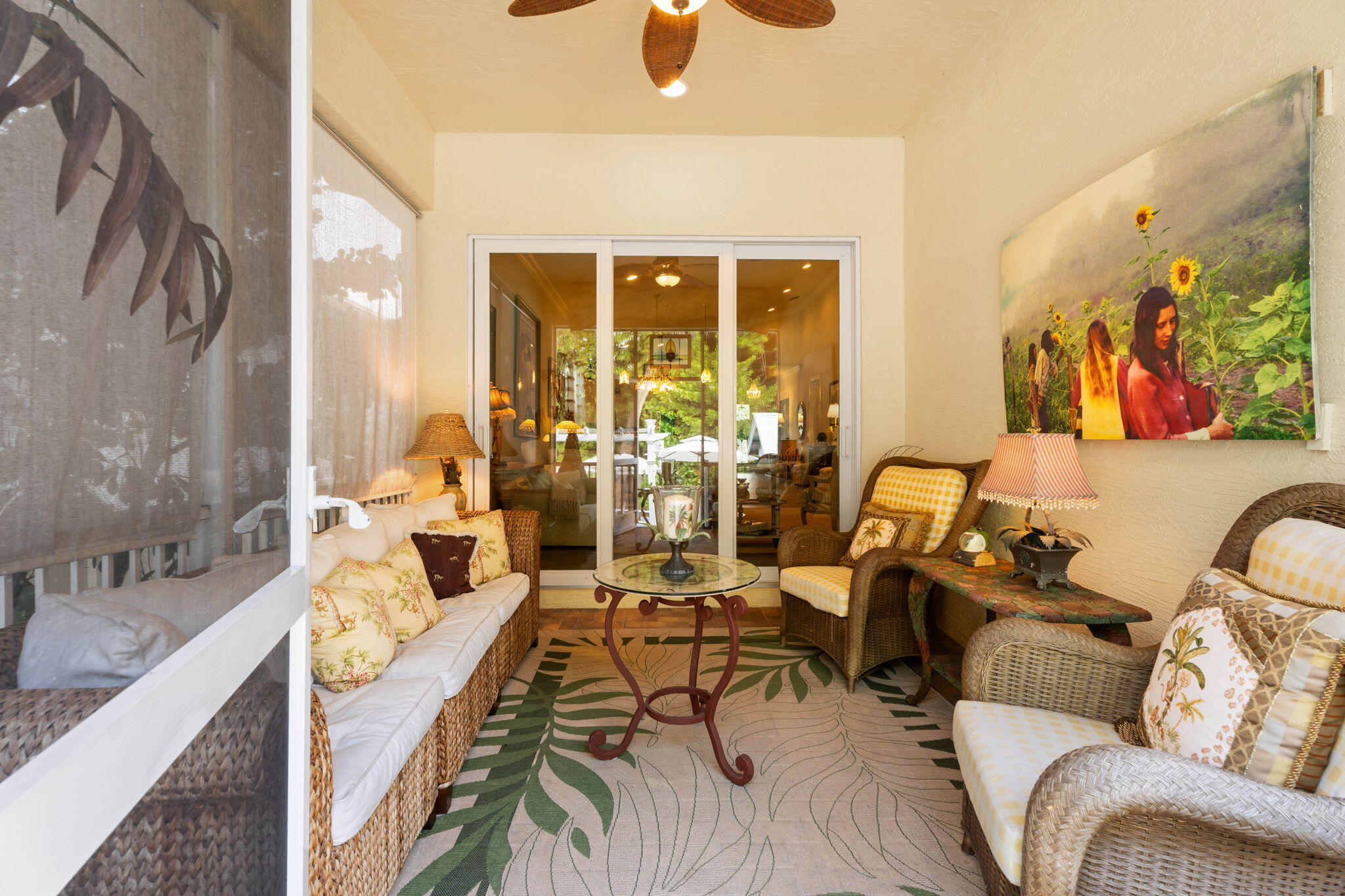 412 Southwest Akron Avenue Stuart, FL 34994 - Photo 39 of 60 a living room with furniture and a large window
