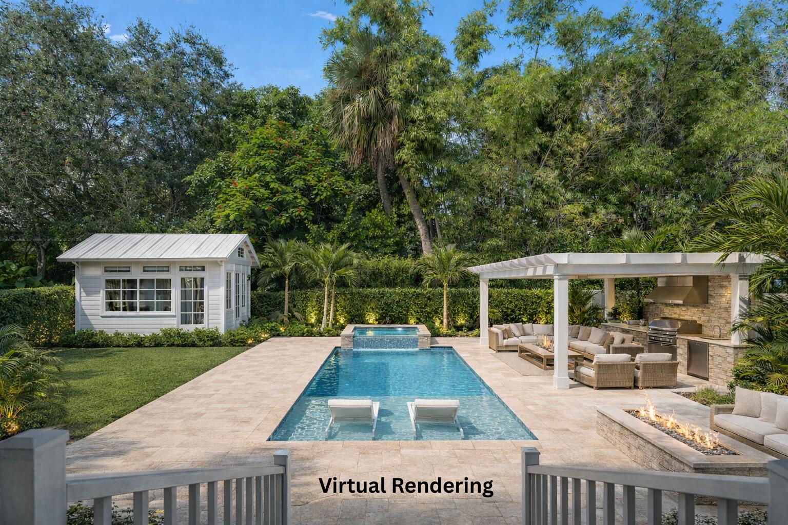 412 Southwest Akron Avenue Stuart, FL 34994 - Photo 42 of 60 a view of a house with backyard porch and sitting area