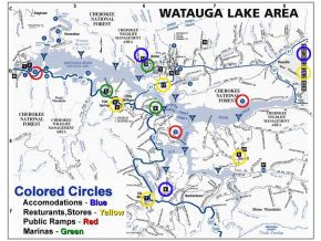 1418 Greggs Branch Road Butler, TN 37640 - Photo 17 of 17 Watauga Lake Map